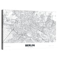 Berlin Street Network Map Wall Art