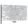 Paris Aerial Map Wall Art