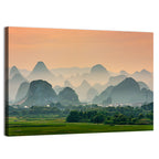 Misty Karst Mountains Wall Art