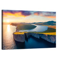 Sørvágsvatn Lake at Sunset Wall Art