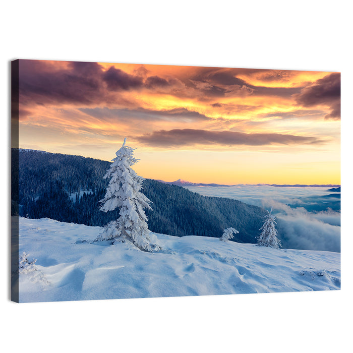 Carpathian Sunrise Wall Art as a canvas print