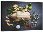 Raw Duck with Herbs and Limes Wall Art