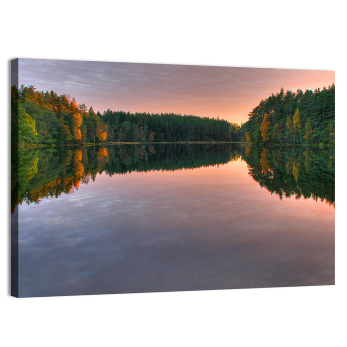 Estonian Lake at Golden Hour Wall Art as a canvas print