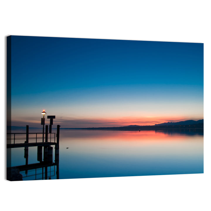 Lake Geneva Sunrise Pier Wall Art