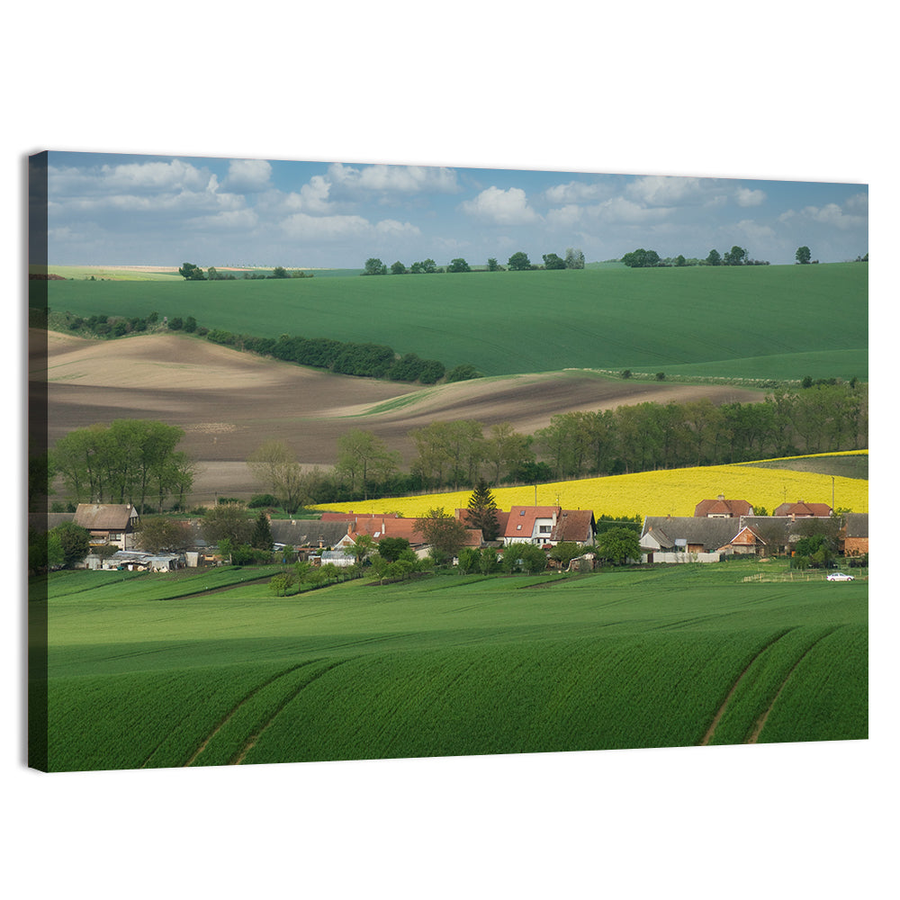 Gentle Moravian Hills Wall Art, canvas print, landscape