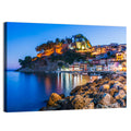 Parga Harbor at Dusk Wall Art