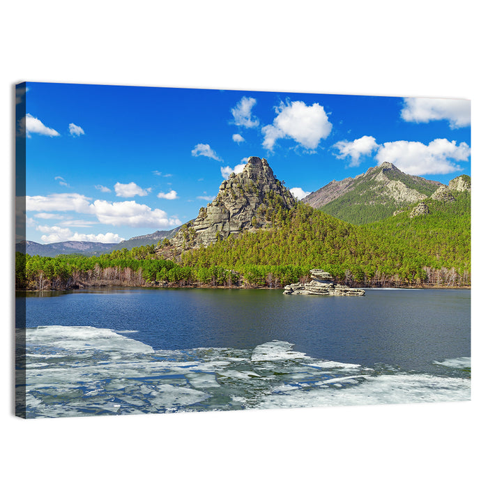 Burabay Lake Zhumbaktas Wall Art as a canvas print