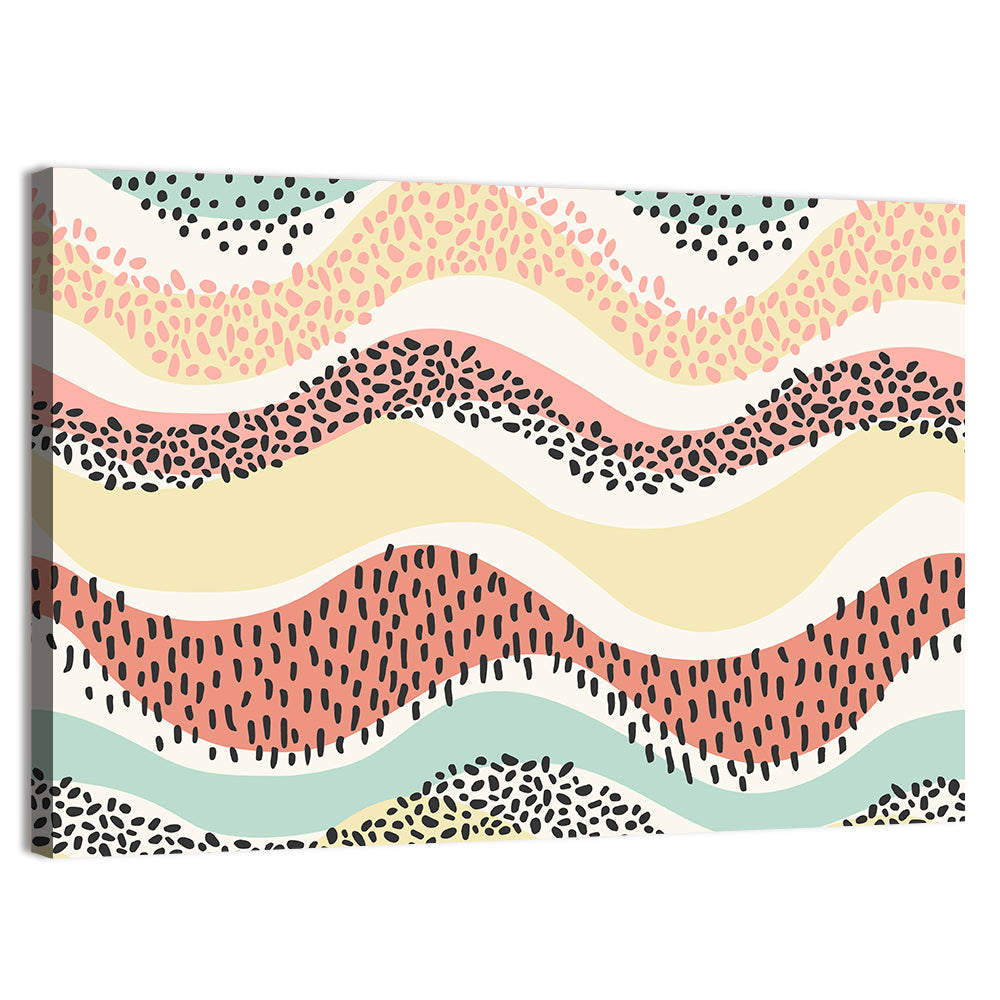 Pastel Pond Waves Wall Art, canvas print, landscape