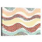 Pastel Pond Waves Wall Art