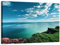 Coastal Cliffs Above a Turquoise Sea Wall Art