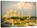 Sheikh Zayed Grand Mosque at Golden Dusk Wall Art