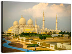 Sheikh Zayed Grand Mosque at Golden Dusk Wall Art