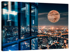Bangkok Moonlit Skyline Wall Art