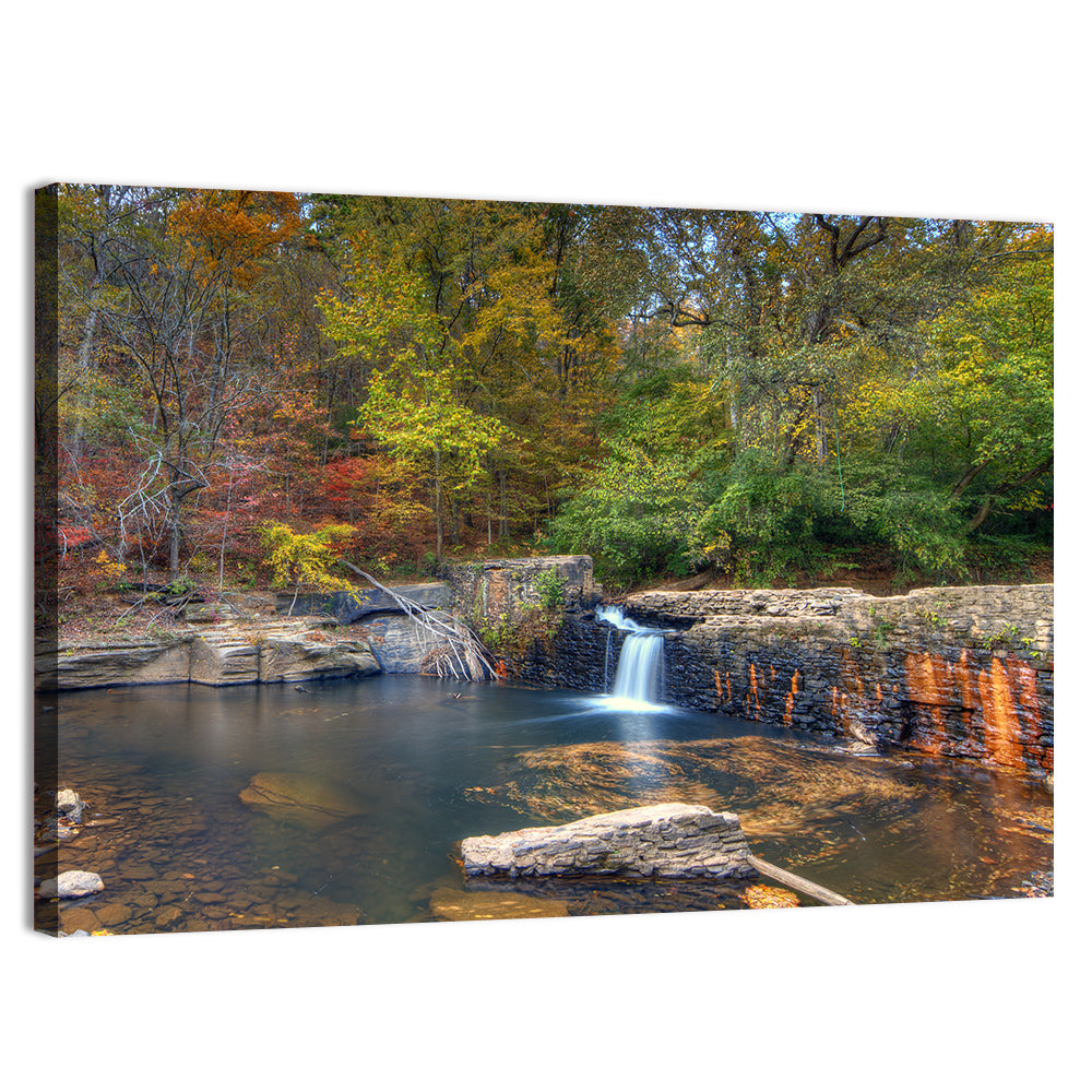 Freeman Mill Stone Dam Pond Wall Art