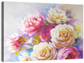 Watercolor Peony Bouquet Wall Art