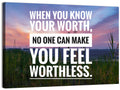 When You Know Your Worth, Golden Hour Wall Art