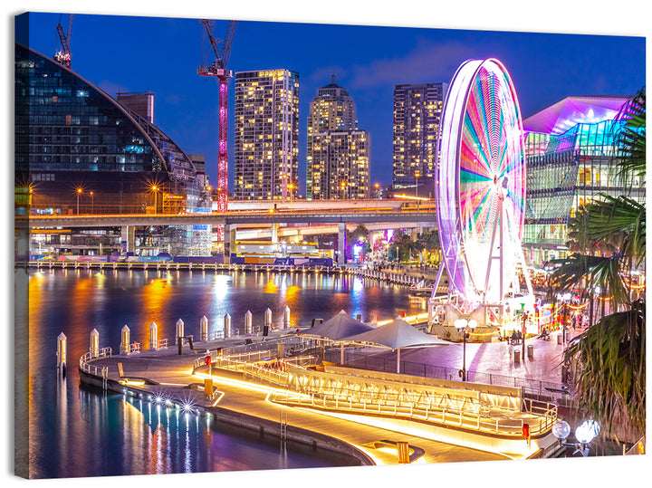 Darling Harbour Nightscape Wall Art