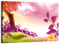 Dreamy Summer Meadow Illustration Wall Art