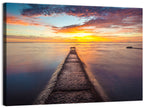Stone Pier to Glowing Horizon Wall Art