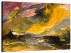 Coastal Storm Over Distant Water Wall Art
