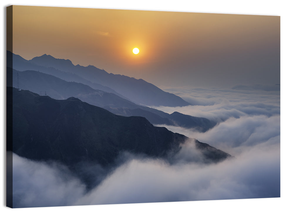 Ta Xua Range at Golden Dawn Wall Art, canvas print, landscape