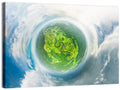 Spherical Forest from Space Wall Art