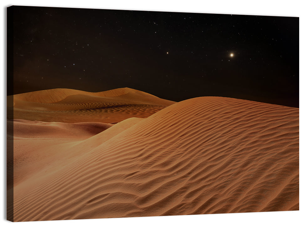 Starry Desert Night Wall Art