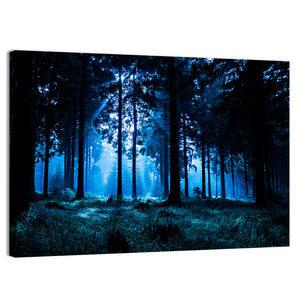Thuringia Night Forest Wall Art