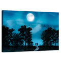 Couple Under Full Moon Wall Art