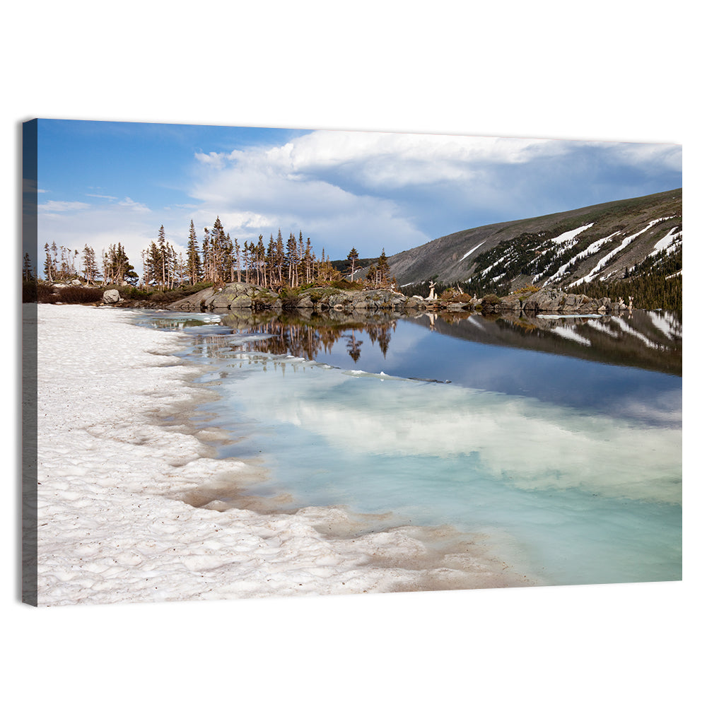 Lake Isabelle Reflection Wall Art, canvas print, landscape