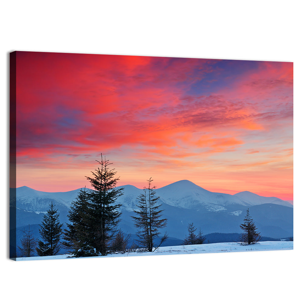 Chernogora Mountains at Sunset Wall Art, canvas print, landscape
