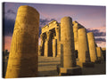 Kom Ombo Temple Pillars at Sunset Wall Art