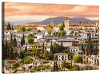 Granada Albaicín Sunset Cityscape Wall Art