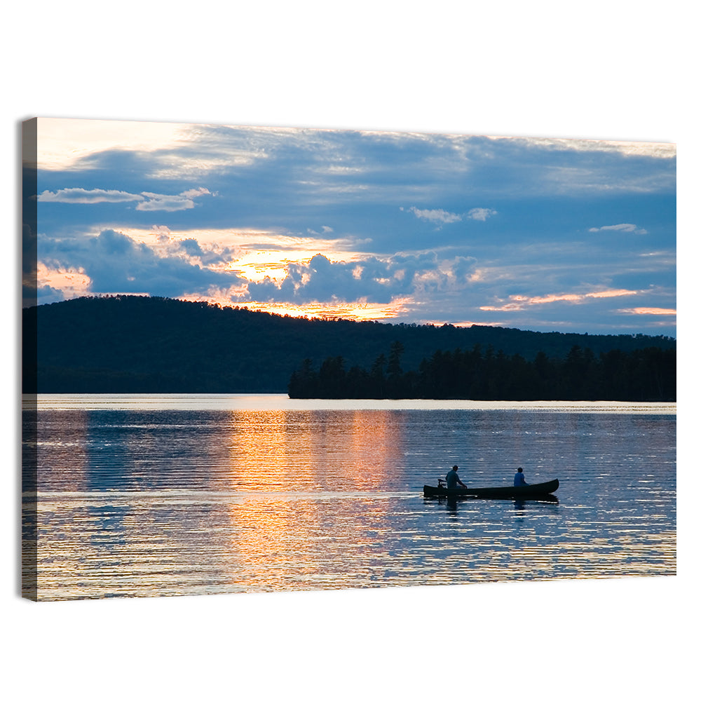 Moosehead Lake Sunset Wall Art, canvas print, landscape