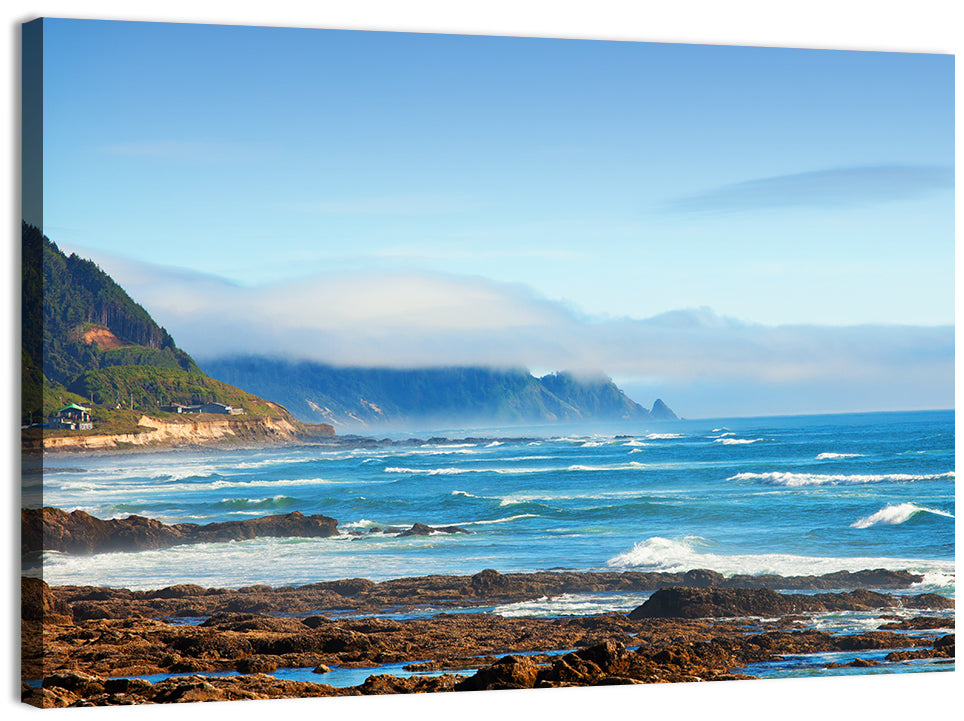Misty Oregon Coast Tide Pools Wall Art