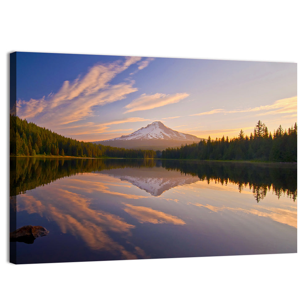 Mount Hood Reflection at Trillium Lake Wall Art