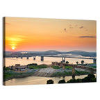 Hernando De Soto Bridge at Sunset Wall Art