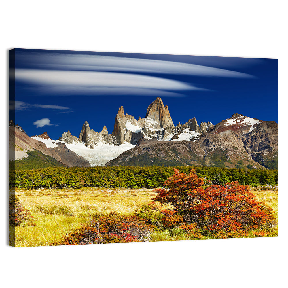 Fitz Roy Peaks, El Chaltén Wall Art, canvas print, landscape