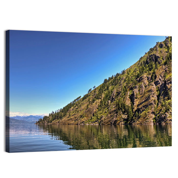 Monarch Mountains Lake Wall Art as a canvas print