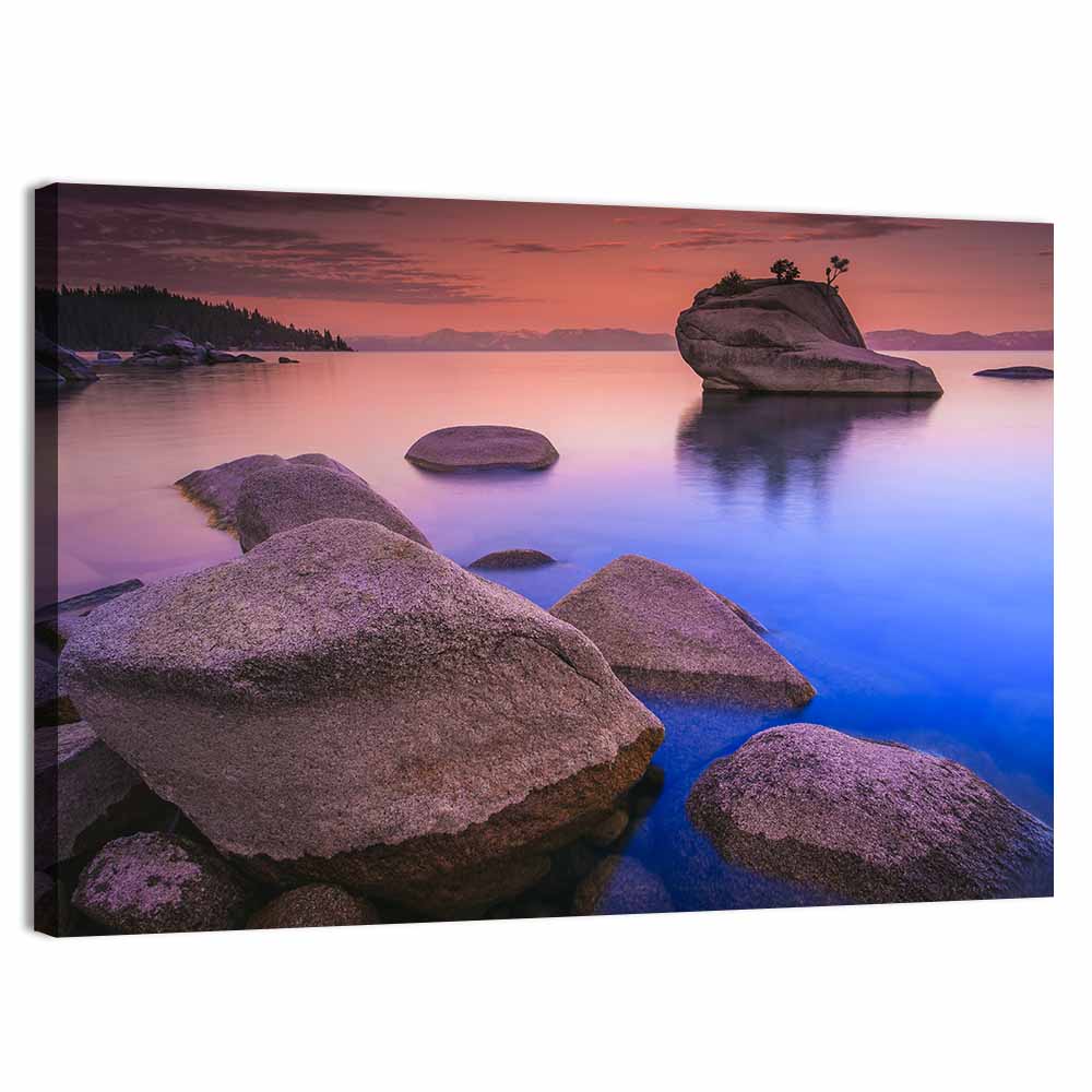Lake Tahoe Dusk Reflection Wall Art