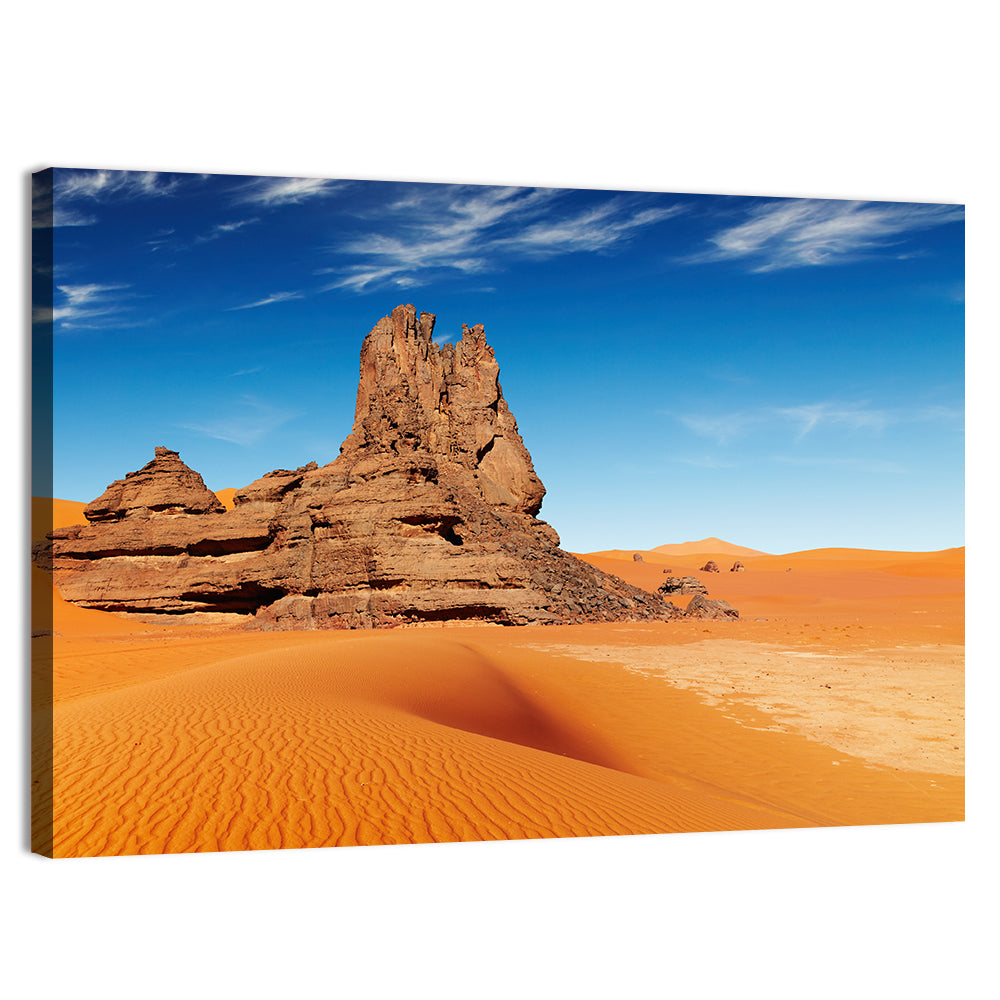 Sahara Rock Formation Landscape Wall Art, canvas print, landscape