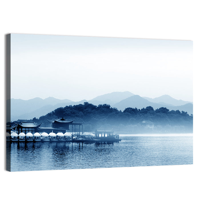 Hangzhou West Lake Wall Art as a canvas print