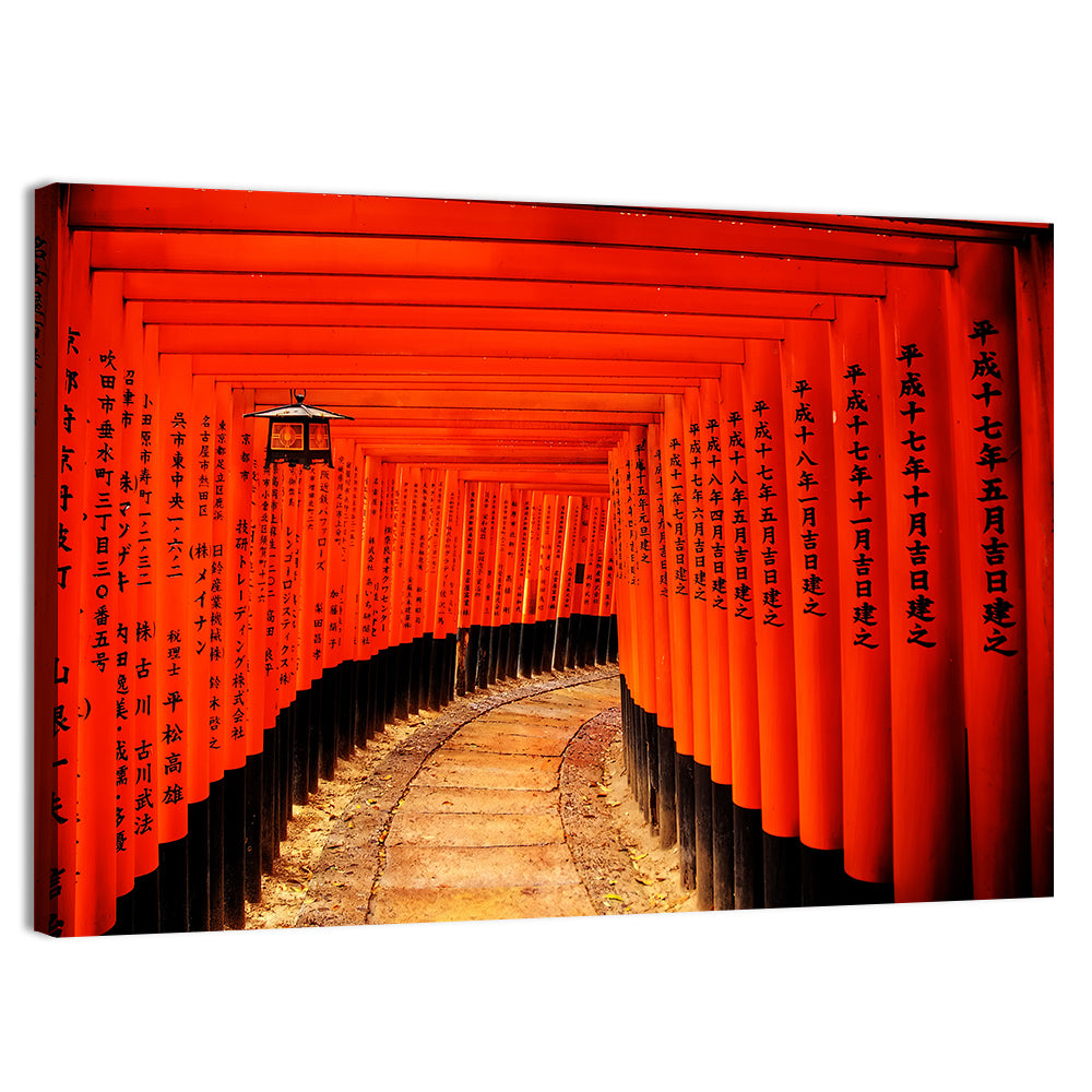 Fushimi Inari Torii Path, Kyoto Wall Art, canvas print, landscape