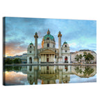 Karlskirche at Golden Hour Wall Art