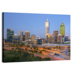 Perth Skyline at Dusk Wall Art