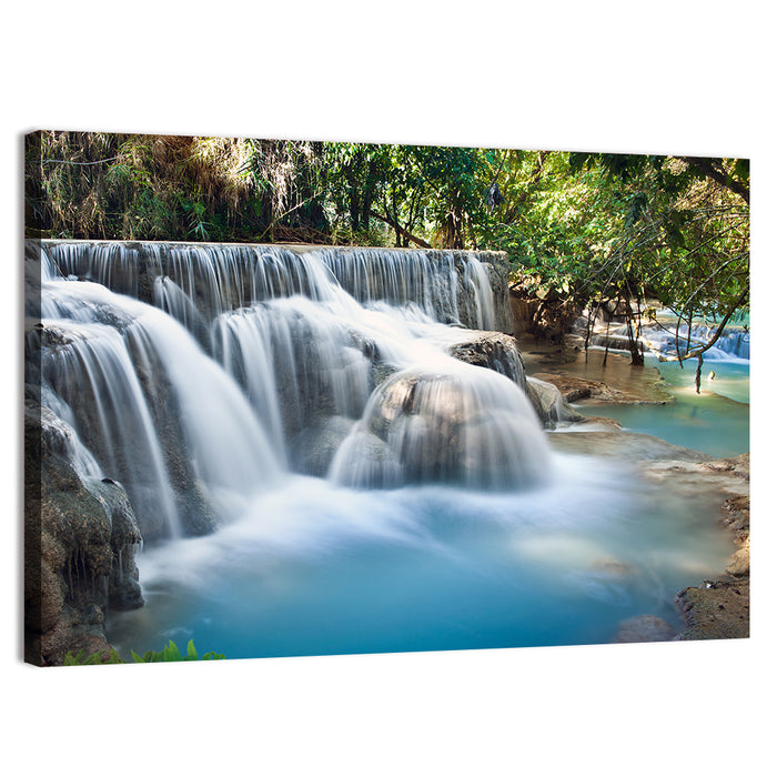 Kuang Si Falls, Luang Prabang Wall Art as a canvas print