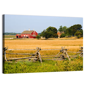 Gettysburg Farm Field Wall Art