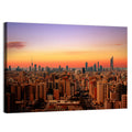 Kuwait City Skyline at Dusk Wall Art
