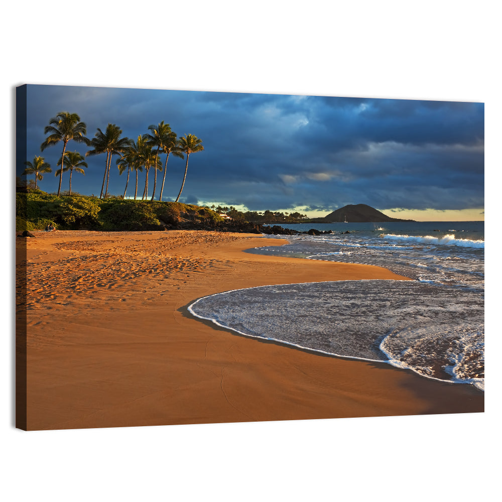 Poolenalena Beach Sunset Wall Art, canvas print, landscape