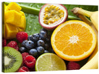 Vibrant Fresh Fruit Flat Lay Wall Art